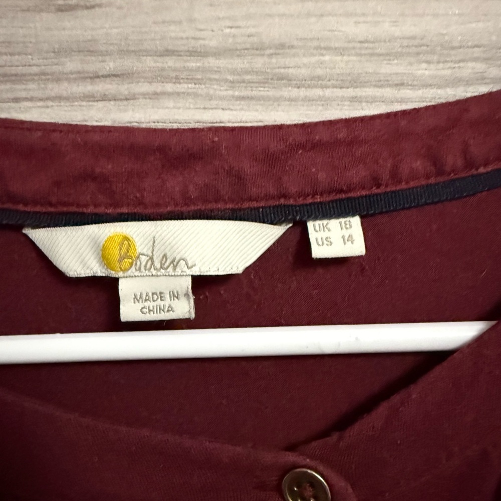 Boden Matilda Gathered Sleeve Top - Picture 6 of 6